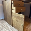 Bureau d'angle en chêne