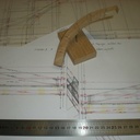 L’élévation représente la vue en bout de la pièce