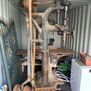 Lot 3 machines. 1scie à ruban 1dégau 1 perceuse colonne