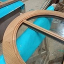 Fenêtres en chêne plein cintre 3 unités