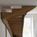 Escalier double quart balancé