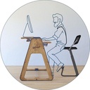 Bureau réglable ou flipboard