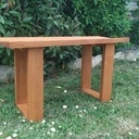 Banc extérieur en châtaignier