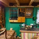 Mon atelier, ma maison bleue.