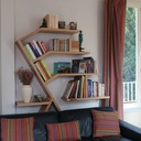 Bibliothèque de salon en BauBuche