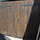 L'ancienne porte très usée