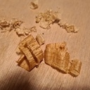 Teck en bas, aulne lamellé collé en haut