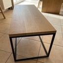 Table basse bois et métal