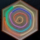 Table basse hexagonale