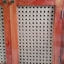 Meuble de salle de bain acajou d'Afrique