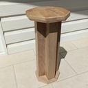 Piédestal en chêne collé