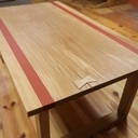 Table basse en chêne et Valchromat