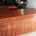 Bureau d'angle acajou