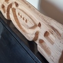 Heureuse planche d'escalade