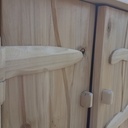 Mini Buffet, charnière en bois