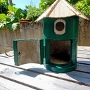 Nichoir à mésanges Ciment et bois