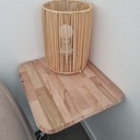 Tablette / Etagère / table de nuit en Chêne & Hêtre