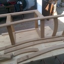 Chaises de bar en hêtre et chêne