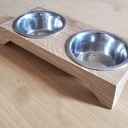 Support à gamelles pour chat