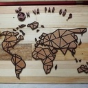 Mappemonde graphique