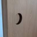 Porte coulissante en chêne