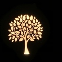 en lumiere dans le noir complet