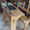 Petite restauration d'un vieux banc d'école