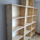 Bibliothèque BD en OSB