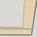 Bibliothèque avec bureau intégré