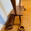 Console "éventail", noyer et chêne