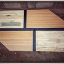 Table basse moderne style industriel