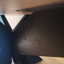 Table Hêtre massif et pied double croix en frêne