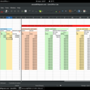 Et plus à droite, le calcul de la poutre chargée uniformément sur la longueur