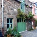 Création porte de garage à arc surbaissé