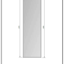 Miroir Mural avec cadre en Châtaignier massif