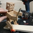 Whirligig - Moulin à vent fendeur de bûches - chutes et récup'