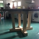 Table de travail à partir d'un côté de Touret électrique