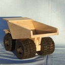 Camion minier volumineux.