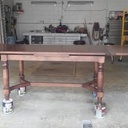 Table avec rallonge a l'italienne et 8 chaises