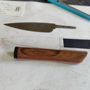 Manche en bois d'un couteau et coquetier