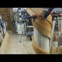 Maquette escalier hélicoïdal lamellé collé par Mathieu David !