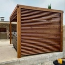 Pergola. Pin Autoclave Marron.