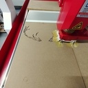 Gravure CNC d'un Cerf Géométrique