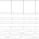 Surfboard hollow 8'5" x 21.5" x 2.8"