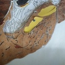 Marqueterie les deux tortues du marais