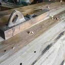 Table à partir poutres de grange de récupération