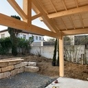 Carport 2 pans en charpente traditionnelle