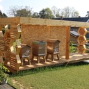 Rucher en alvéoles sur structure démontable à queue d'aronde