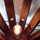 Lampe sur pied rustique