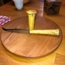 Plateau à fromage en hêtre et buis